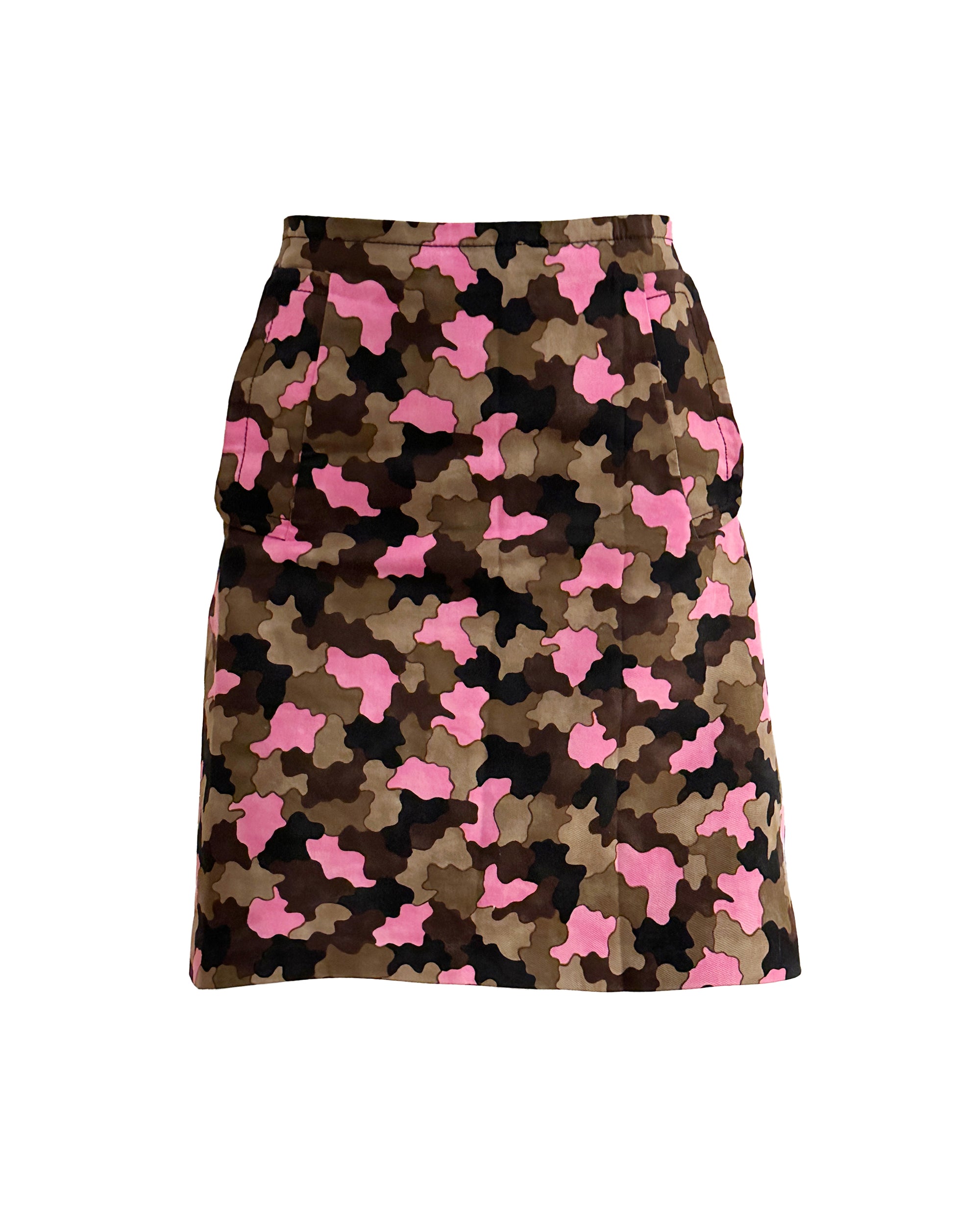 PRADA Pre-Fall2010 Pink Camo Skirt M