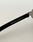 HISTOIRE DE VOIR Black and Blue Leather Sunglasses