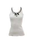 ANTONIO MARRAS Embellished Ribbed Tank S