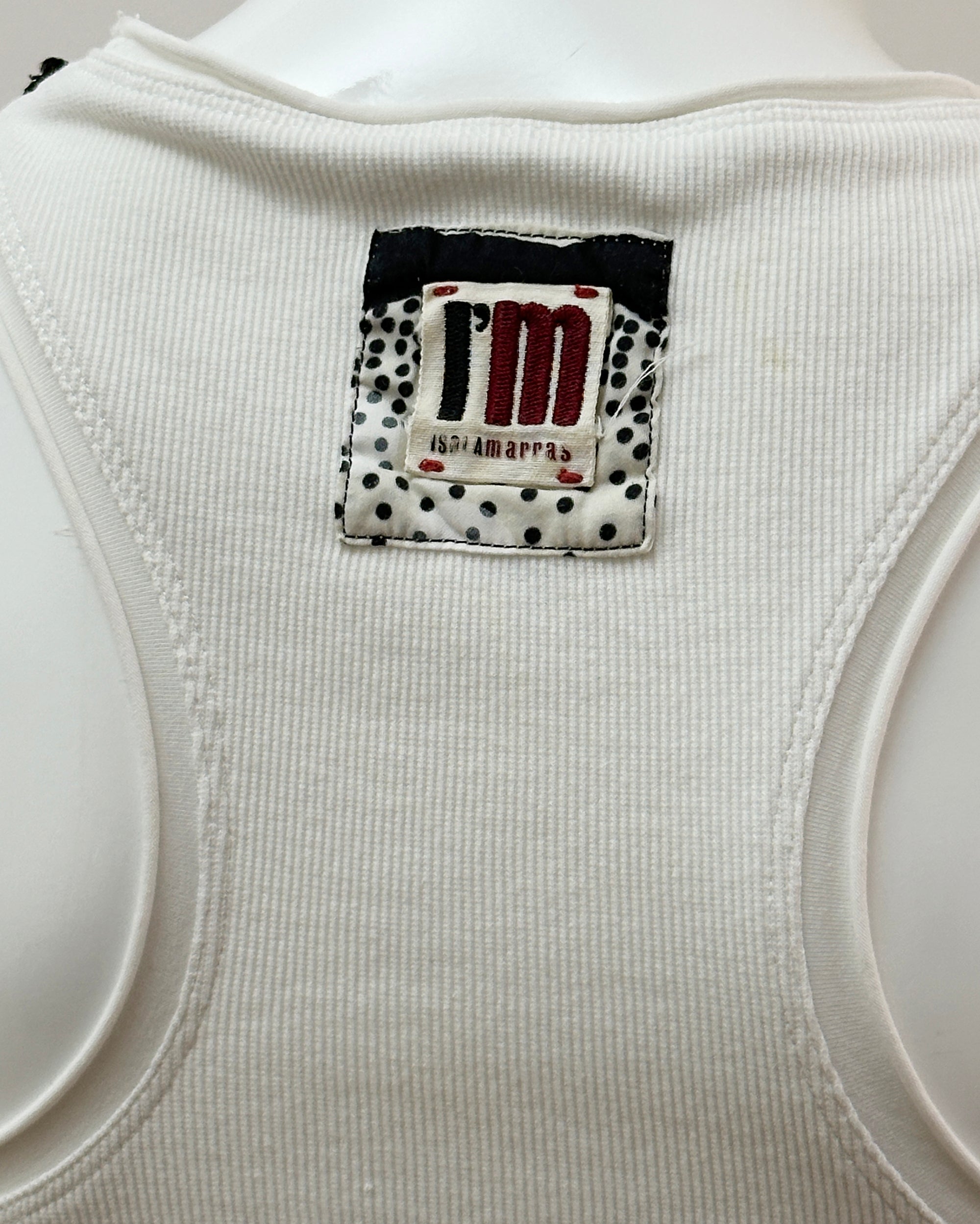 ANTONIO MARRAS Embellished Ribbed Tank S