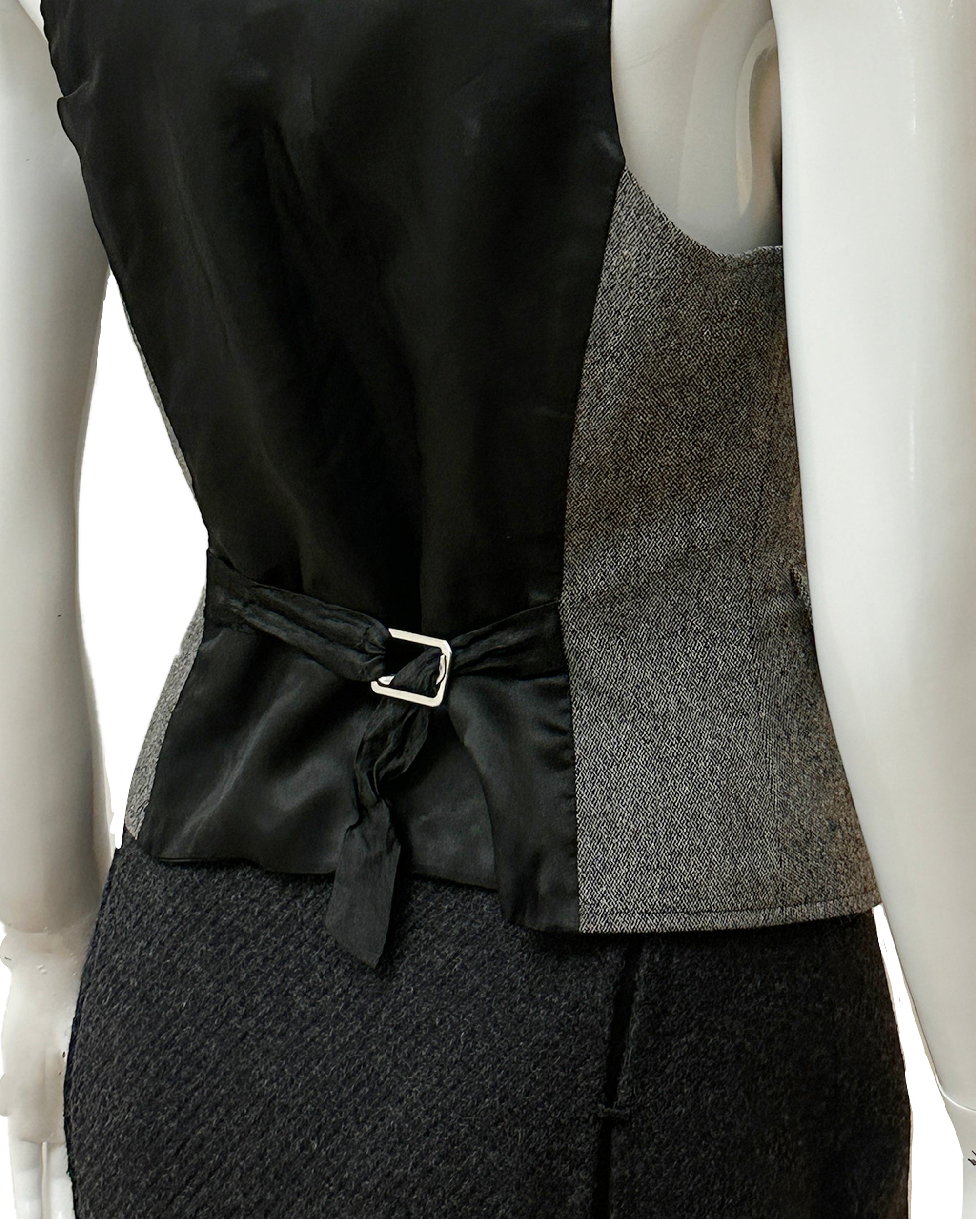 Gray Tailored Vest S/M