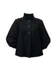 Sculpted Puff-Sleeve Jacket S
