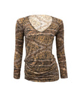 Golden Coin Illusion Top M