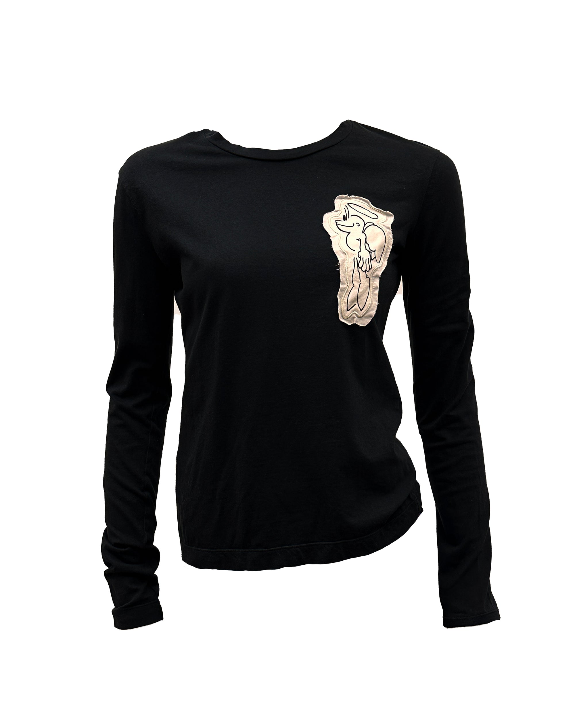 PRADA Angel Appliqué Top S