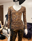 Golden Coin Illusion Top M