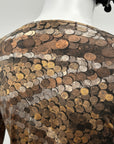 Golden Coin Illusion Top M