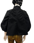 Sculpted Puff-Sleeve Jacket S