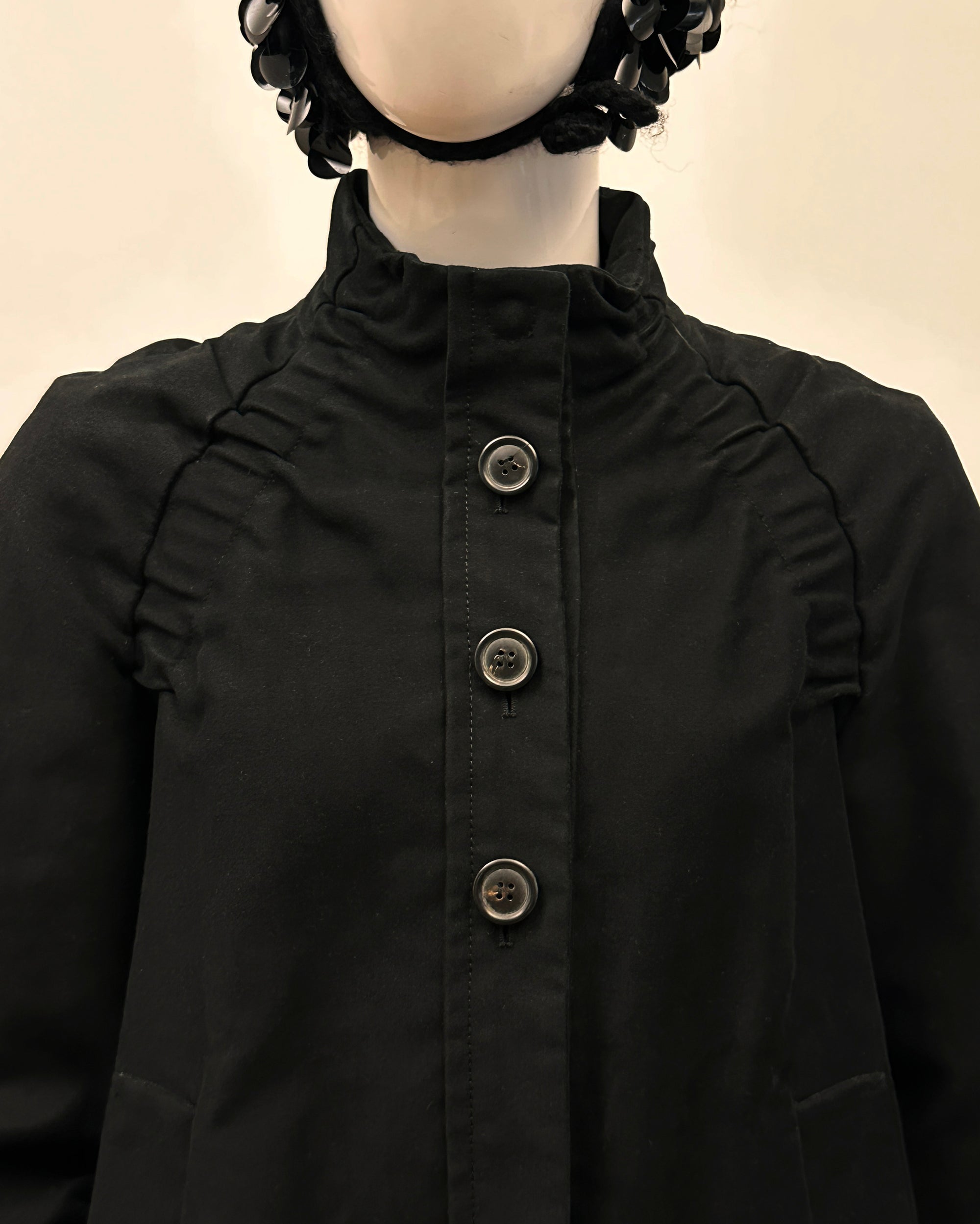 Sculpted Puff-Sleeve Jacket S