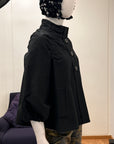 Sculpted Puff-Sleeve Jacket S