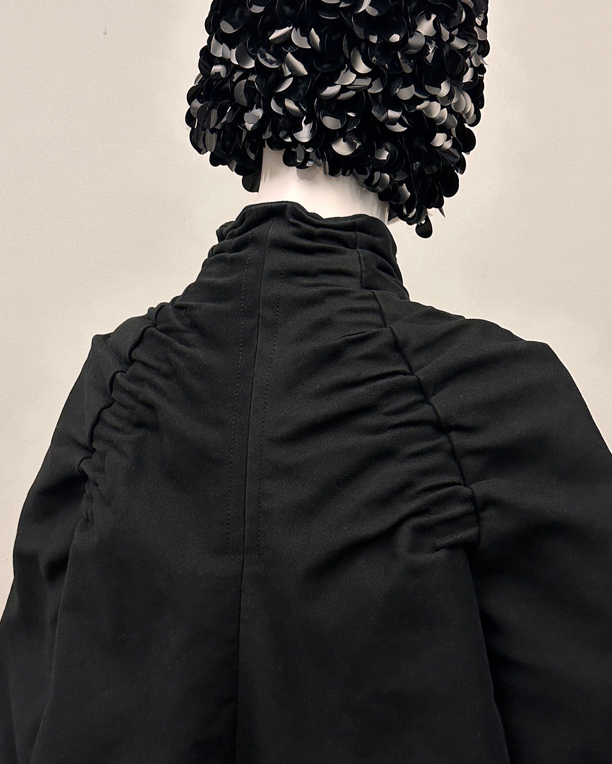 Sculpted Puff-Sleeve Jacket S