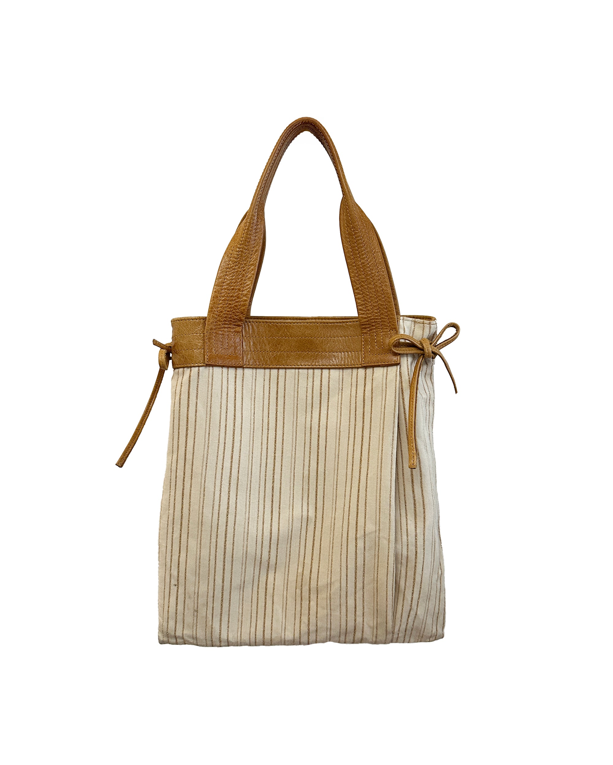 Golden Stripe Tote Bag