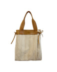 Golden Stripe Tote Bag
