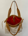 Golden Stripe Tote Bag