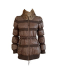 Fur Collar Quilted Puffer Jacket S/M