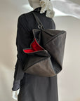 KAWA KAWA Quadrant Zip Leather Bag
