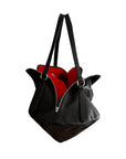 KAWA KAWA Quadrant Zip Leather Bag