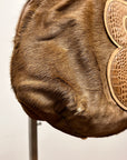 Number 8 Medium Fur Brown Shoulder Bag