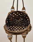 Number 8 Medium Fur Brown Shoulder Bag