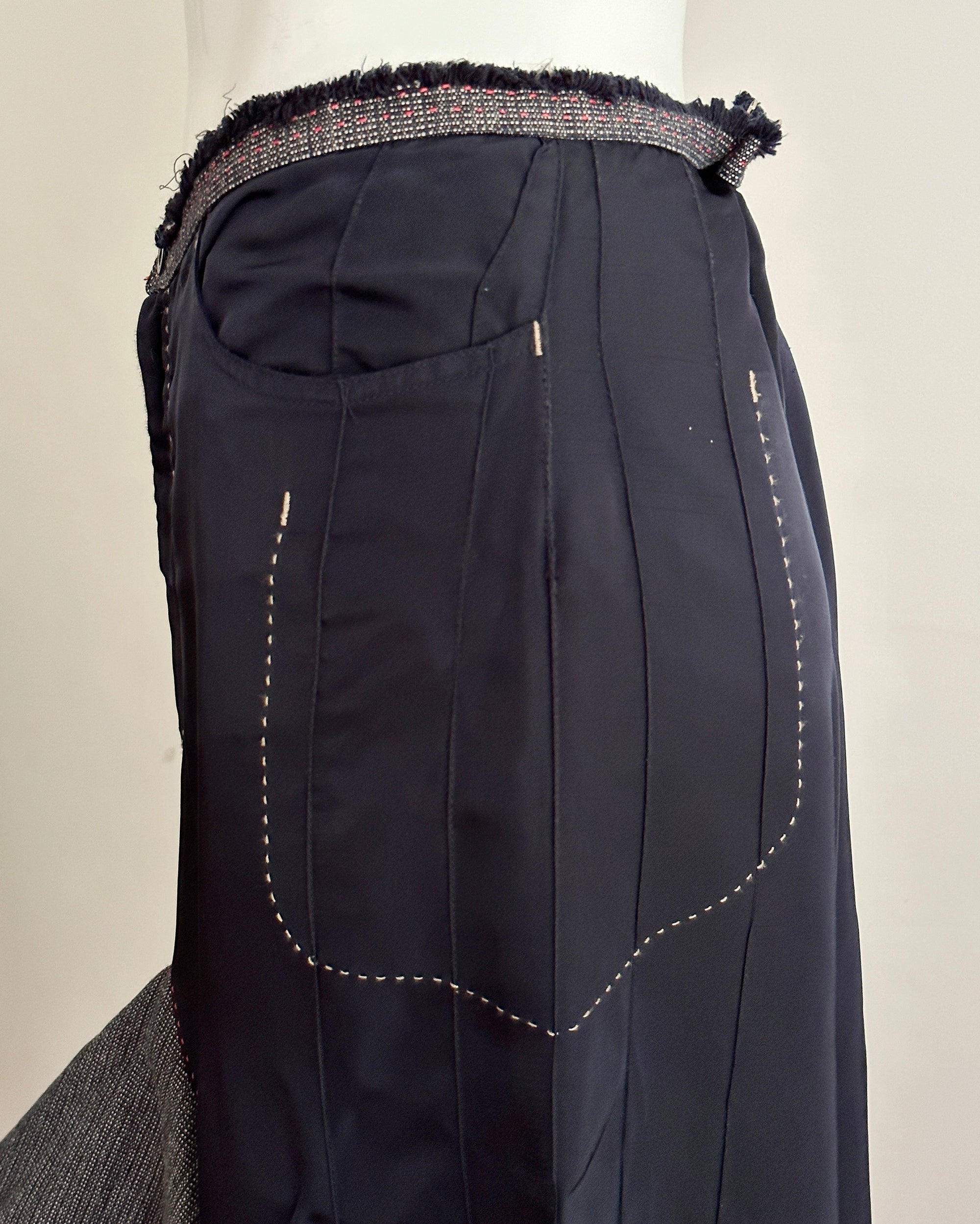 MARITHÉ + FRANÇOIS GRIBAUD Maxi Skirt L