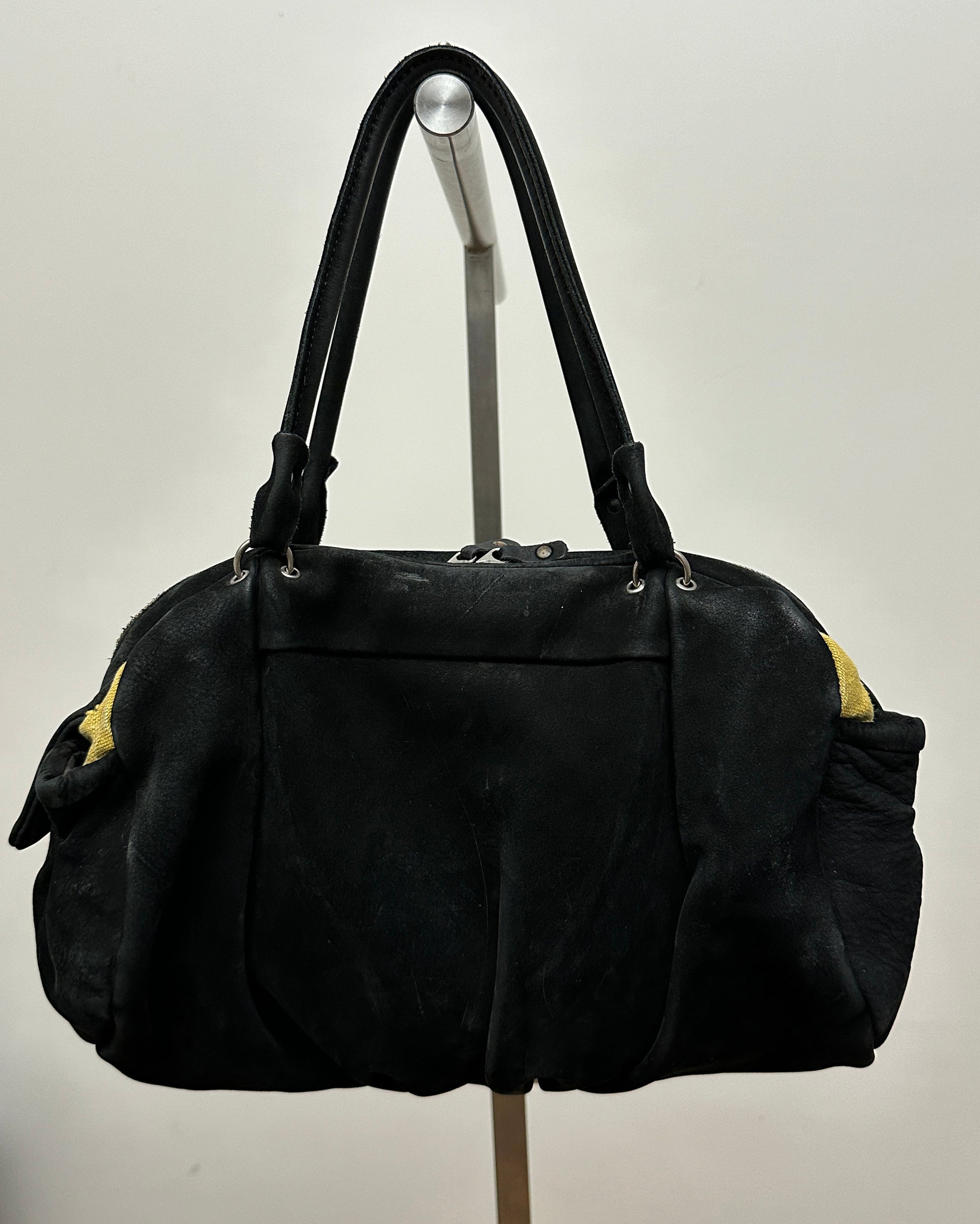 Italian Suede and Sequin Shoulder Bag
