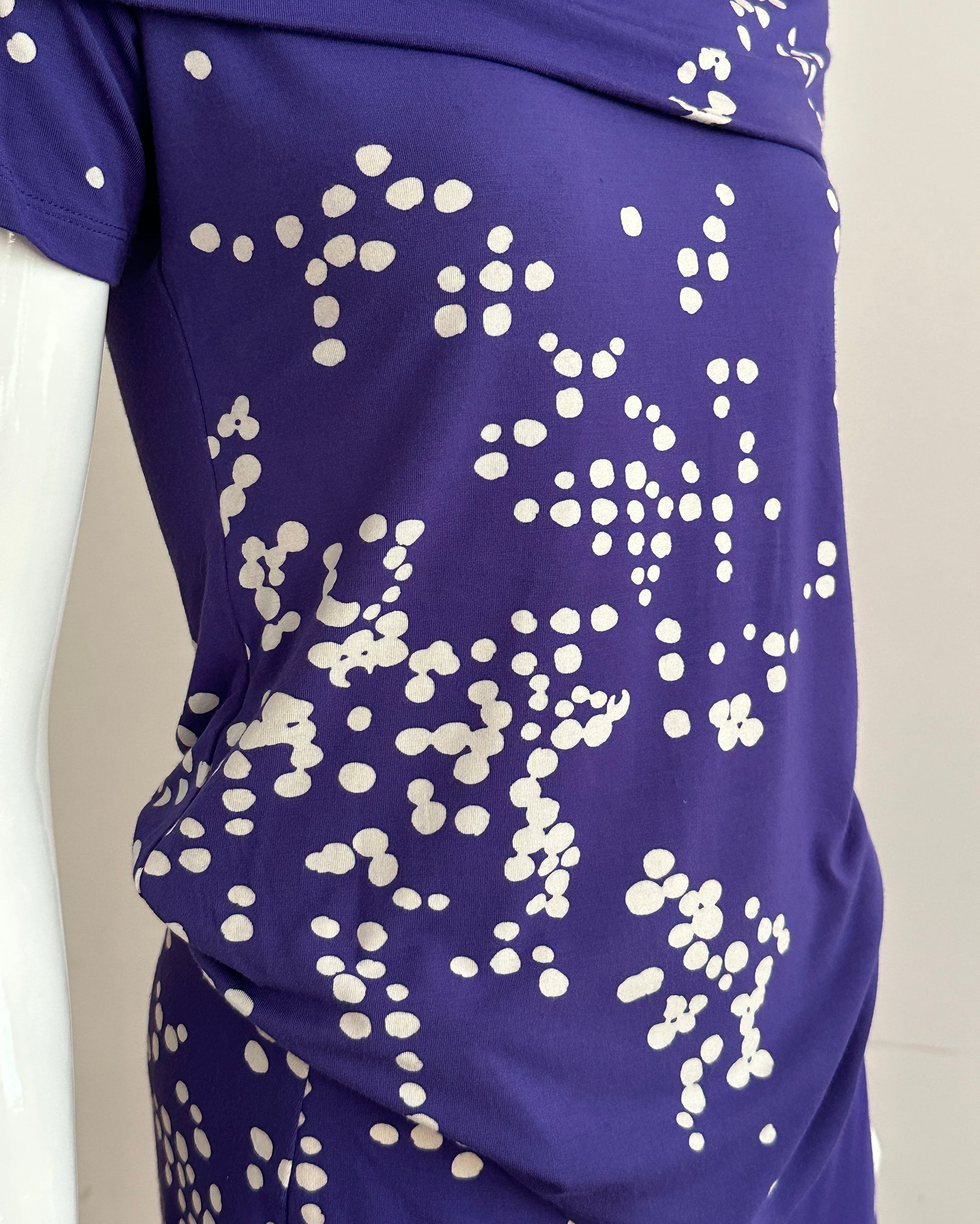 Celeste Purple Drape Ensemble