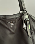 PRADA FW 2007 Nylon Leather Shoulder Bag