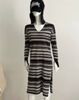 ABAHOUSE DEVINETTE Striped Dress S