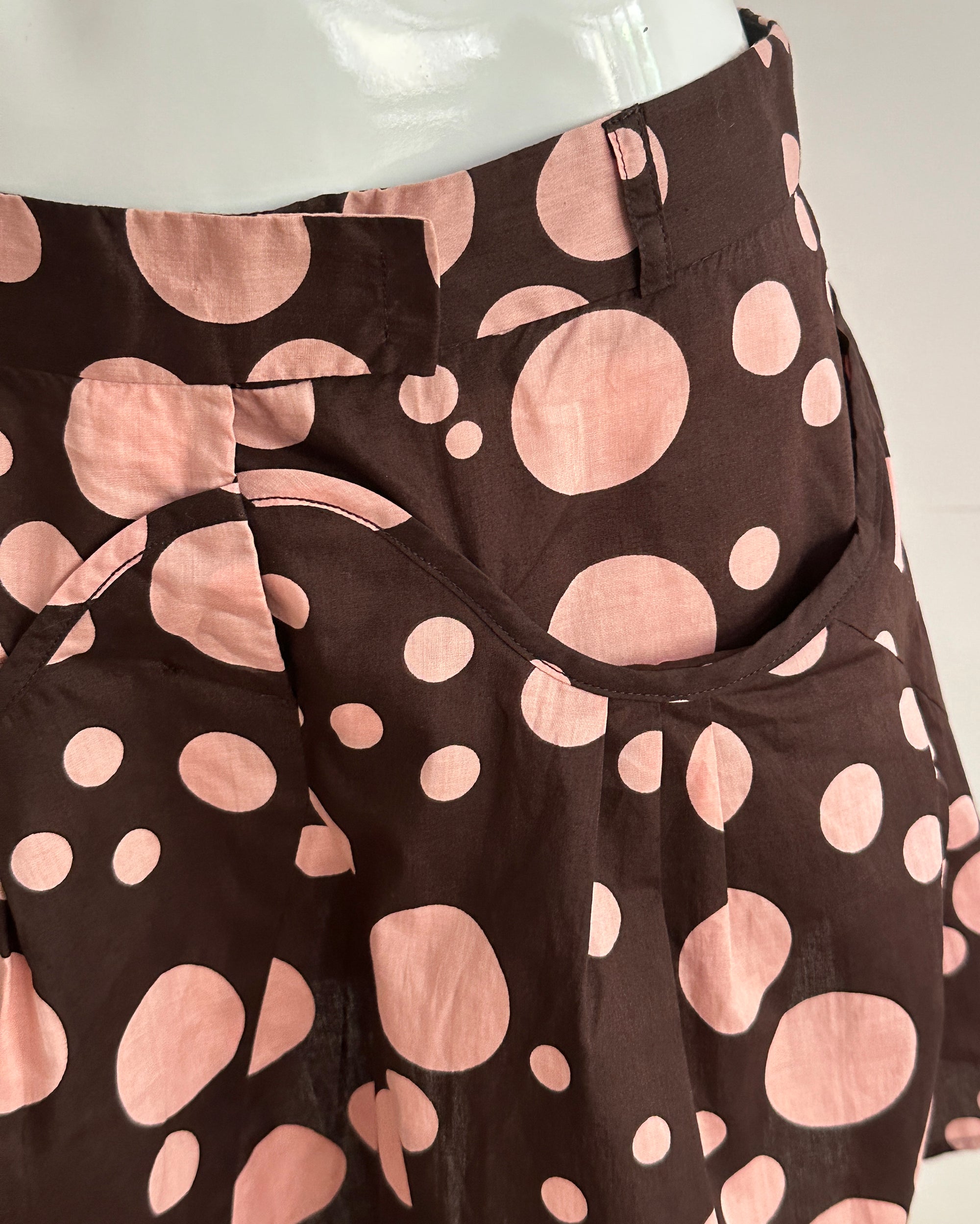 Voluminous Polka Dot Cotton Skirt