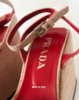 PRADA SS1999 Canvas Platforms 36