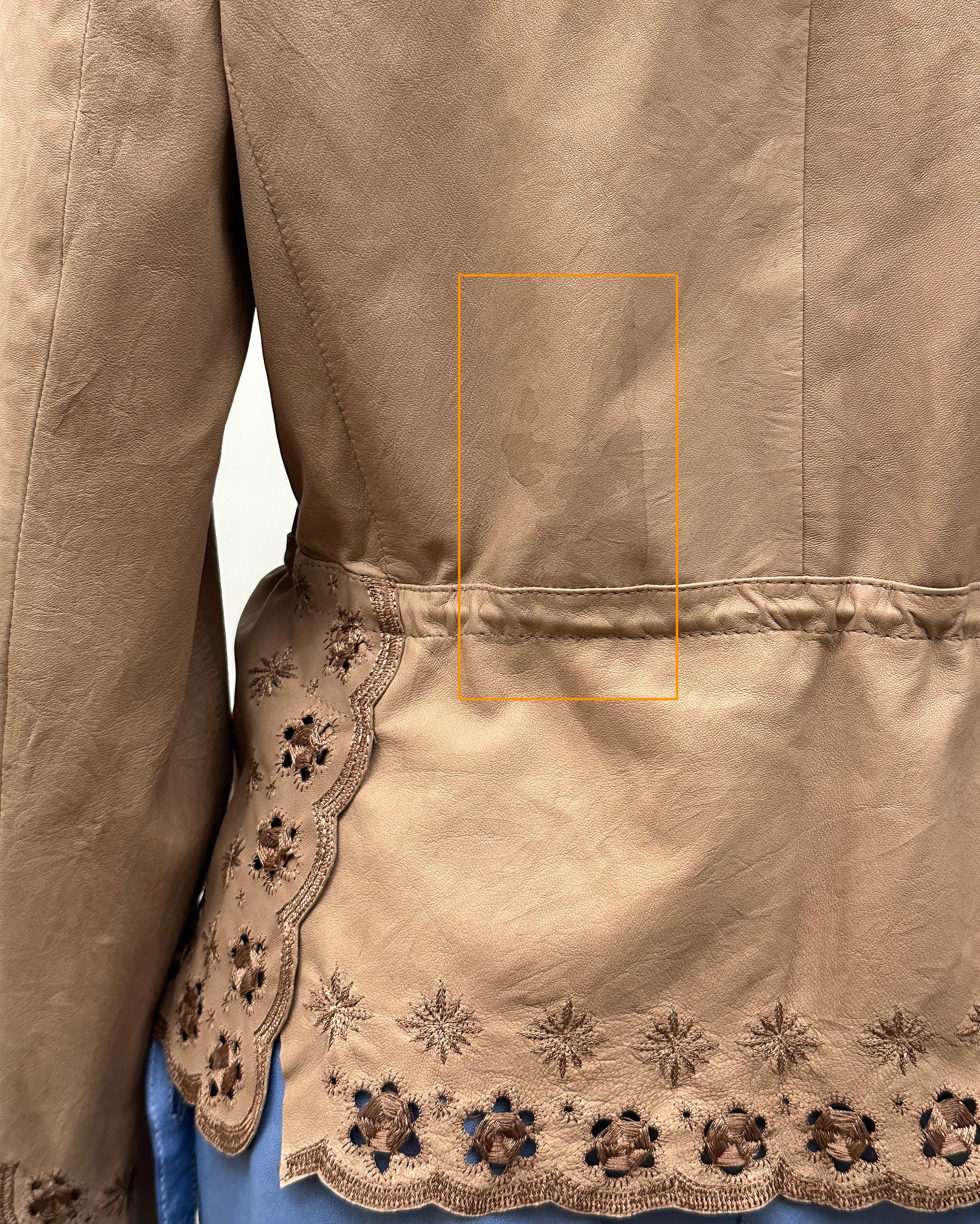 SPORTMAX Light Leather Jacket L