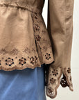 SPORTMAX Light Leather Jacket L
