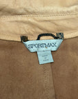 SPORTMAX Light Leather Jacket L