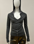 Sequin Hooded Top S