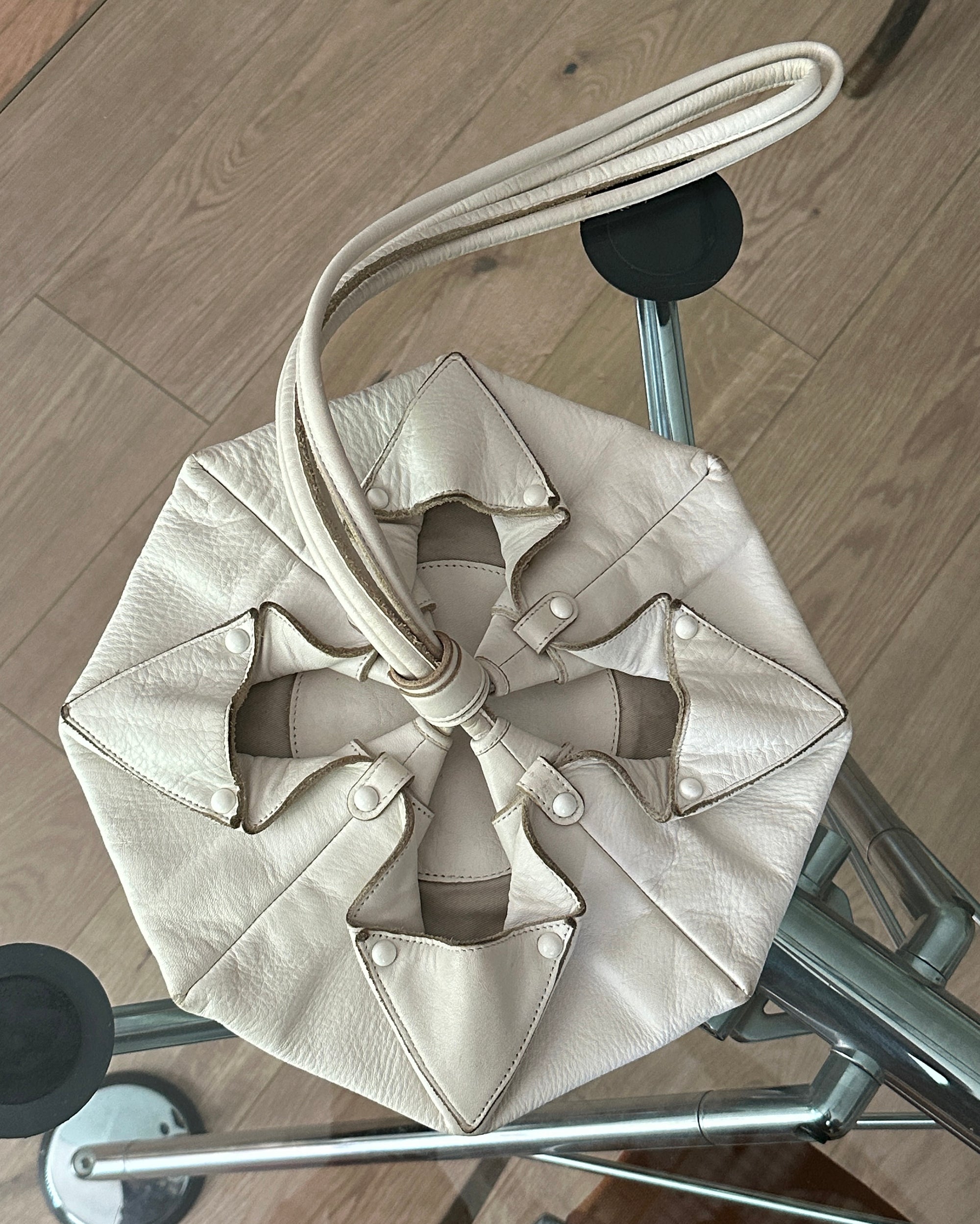 Japanese Round Leather Bag