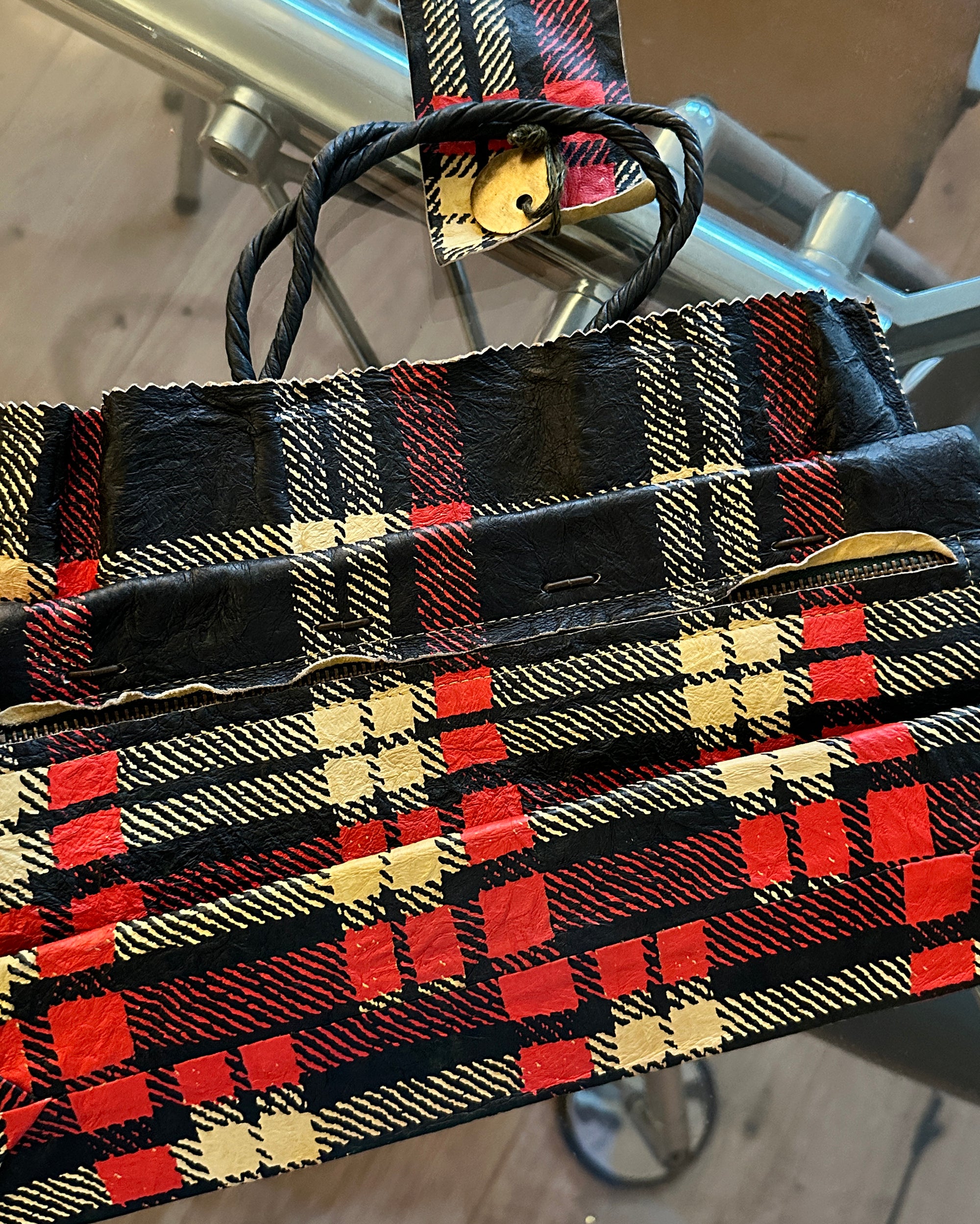 Japanese paper-like leather bag