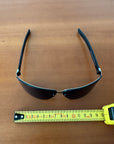 HISTOIRE DE VOIR Black and Blue Leather Sunglasses