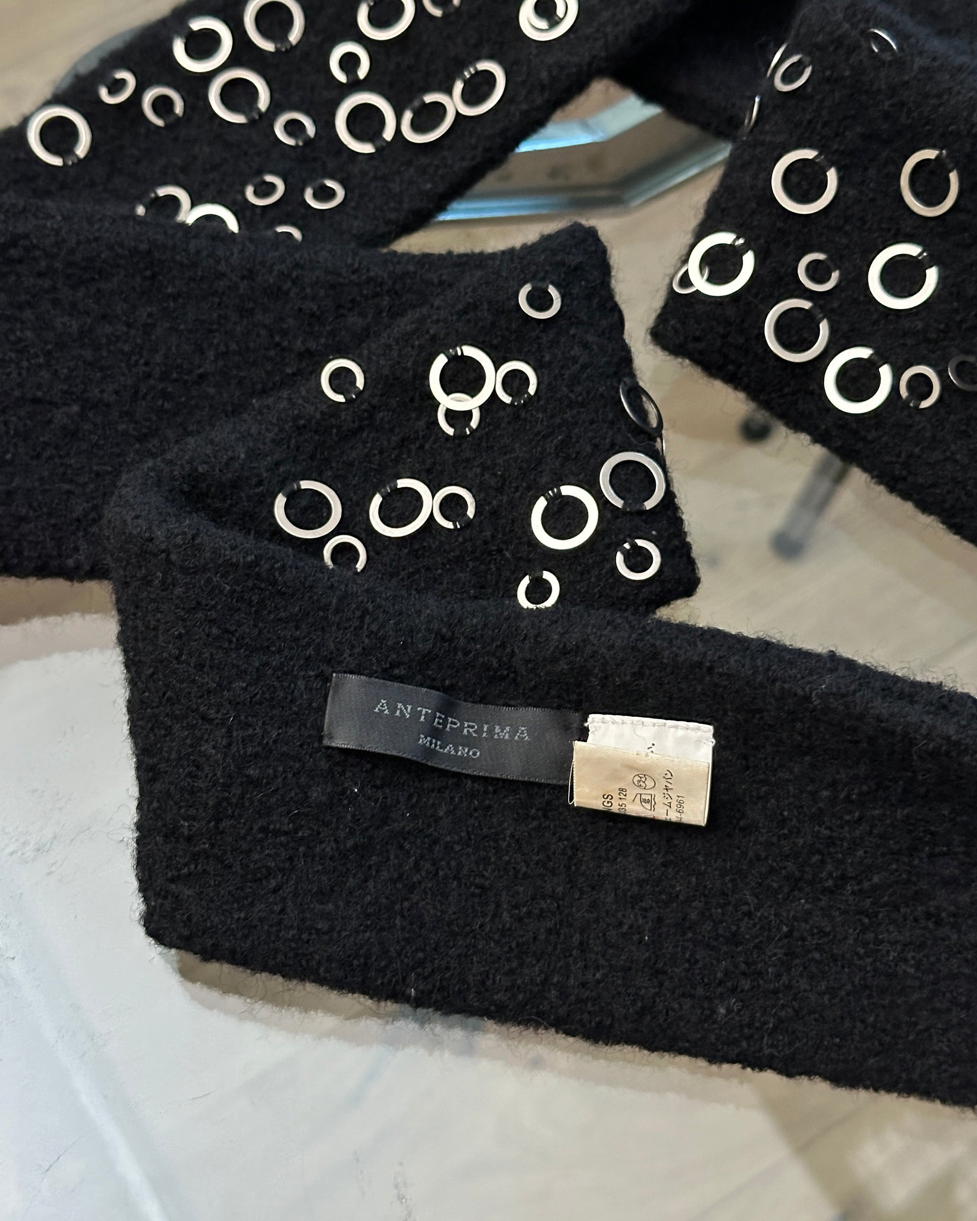 ANTEPRIMA Wool Appliqué Scarf