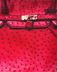 TALKING ABOUT ABSTRACTION Printed Red Jirkin Bag