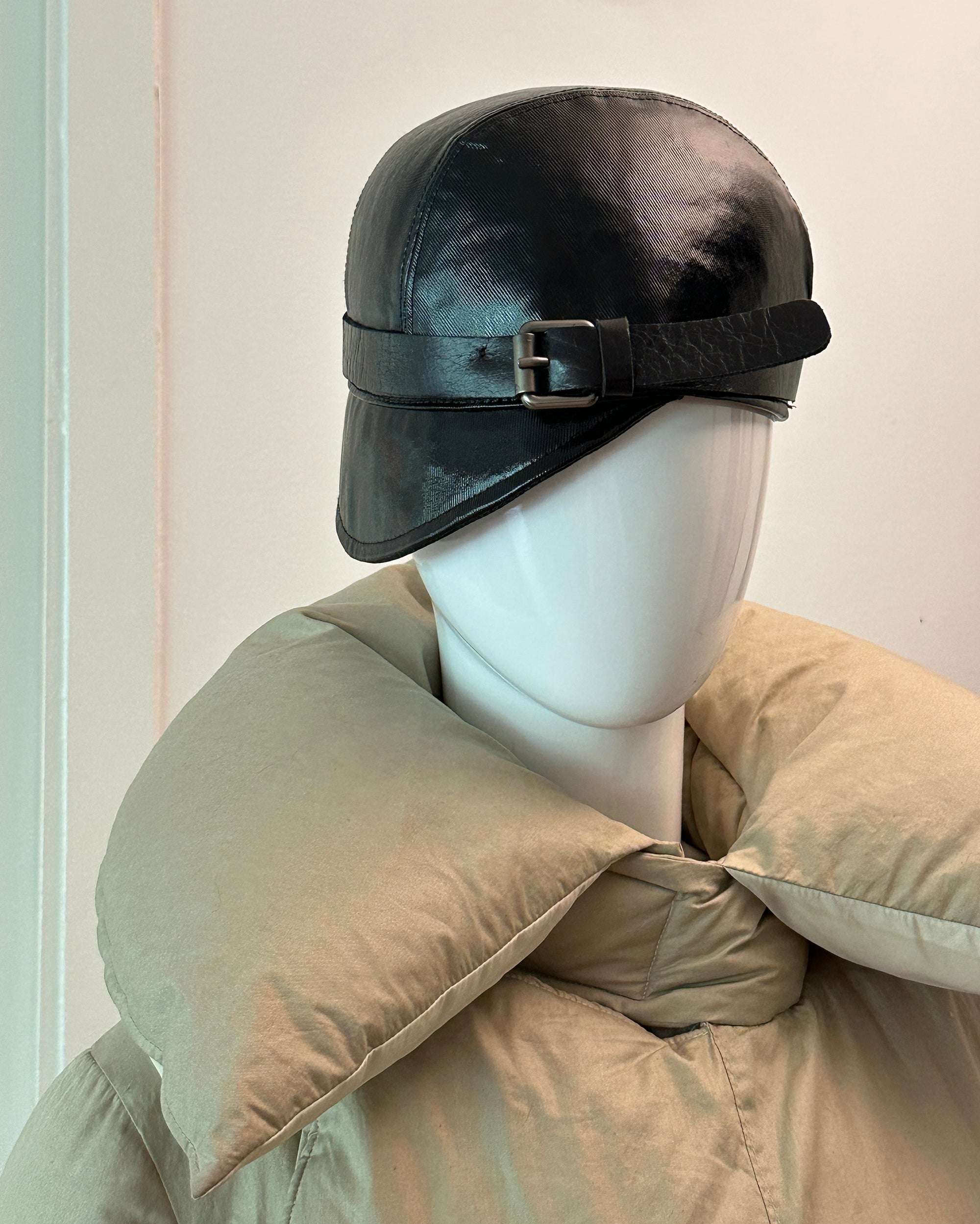 Italian Leather Riding Cap