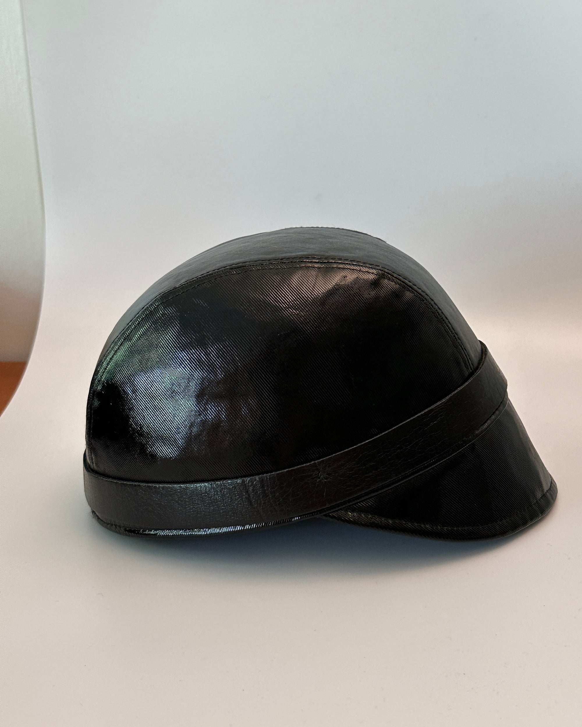 Italian Leather Riding Cap