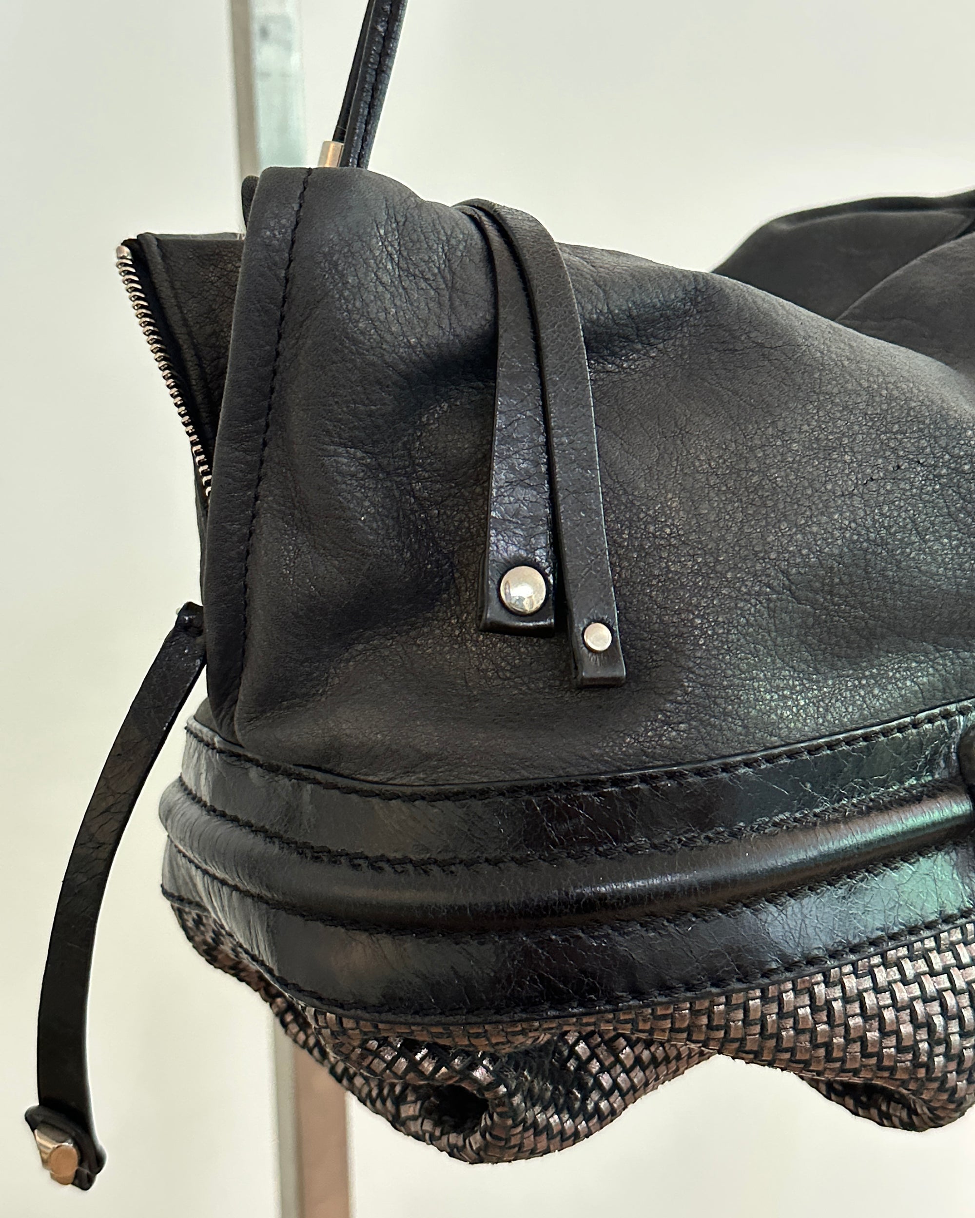 Structured Slouch Shoulder Bag