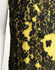 ANNA HEYLEN Black Deconstructed Lace Dress M