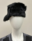 Black Fur Cap XS