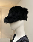 Black Fur Cap XS