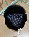 Black Fur Cap XS