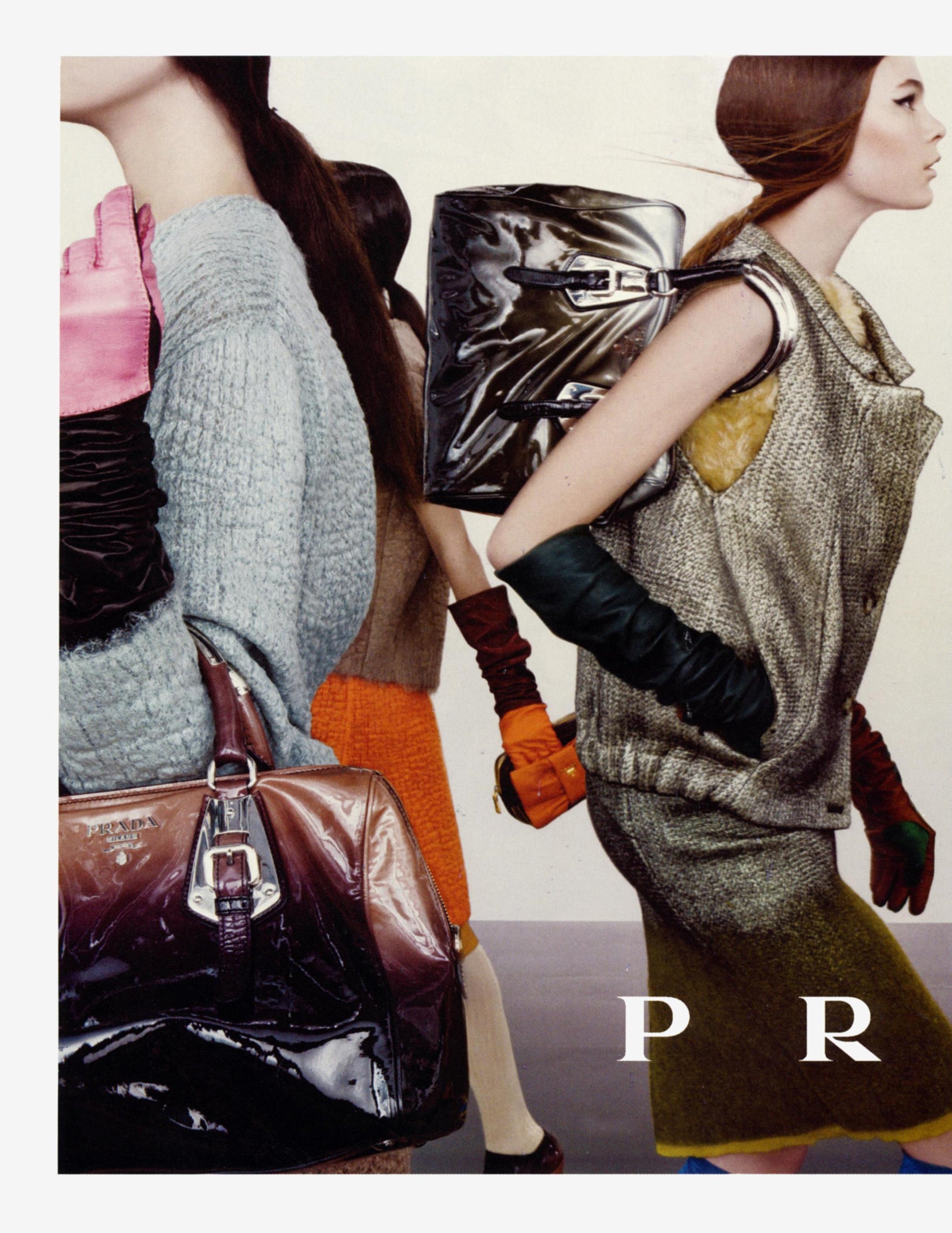 PRADA FW 2007 Leather Gradient Chain Bag