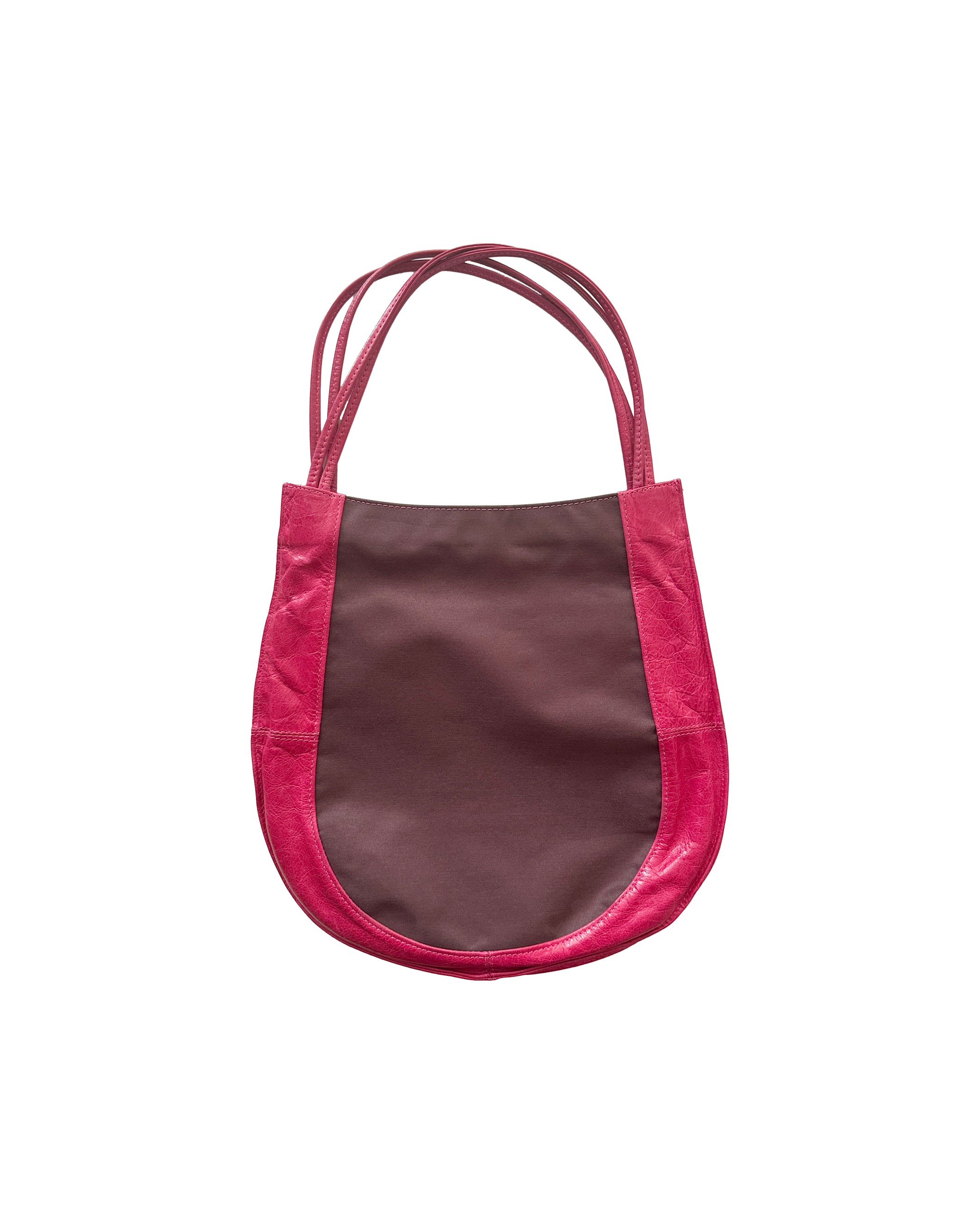 Nylon & Leather Shoulder Bag in Magenta – Archive Club