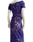 Celeste Purple Drape Ensemble