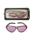 HISTORIE DE VOIR Leather Pink Sunglasses