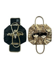 Reversible Origami Handbag in Distressed Metallic Leather